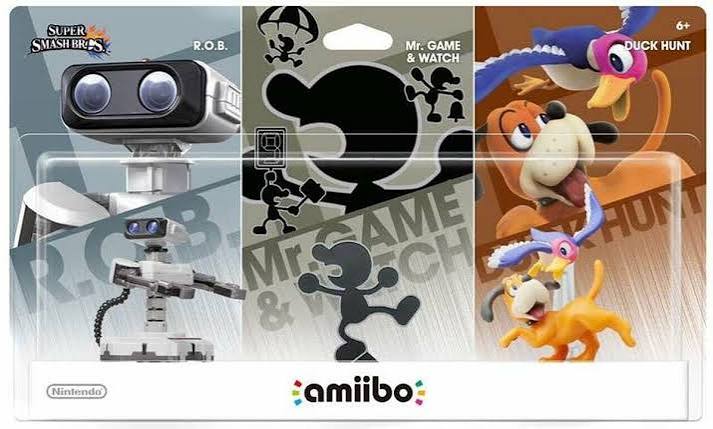 NINTENDO SUPER SMASH BROS RETRO AMIIBO 3-PACK