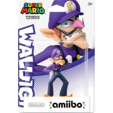 NINTENDO SUPER MARIO AMIIBO WALUIGI MINI FIGURE