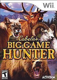 WII CABELA'S BIG GAME HUNTER