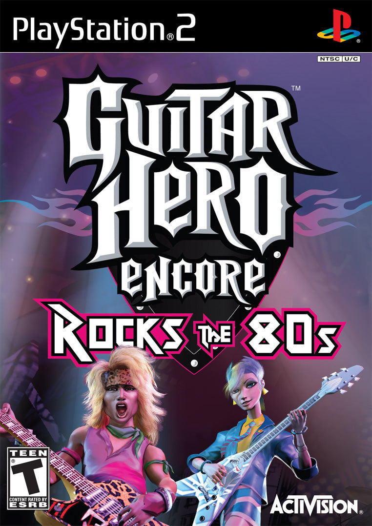 PS2 GUITAR HERO ROCKS THE 80S