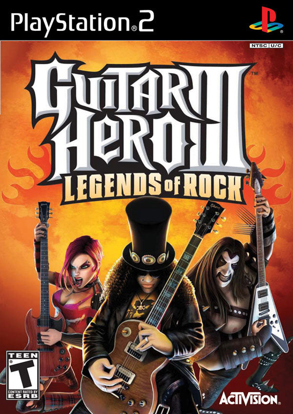 PS2 GUITAR HERO III LEGENDS OF ROCK