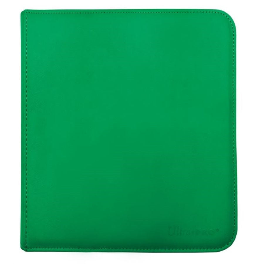 GREEN 12-POCKET ZIPPERED PRO-BINDER