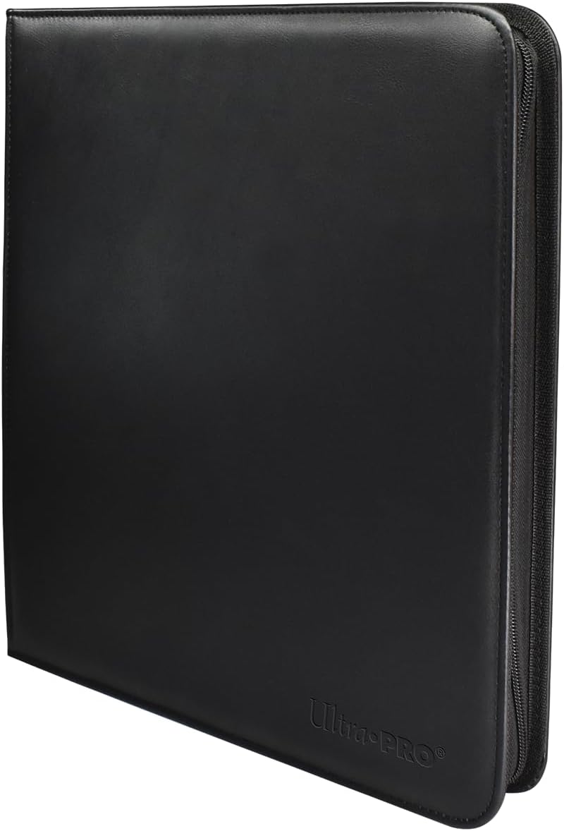 VIVID BLACK ZIPPERED 12PKT PRO BINDER