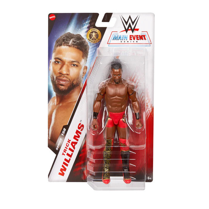 WWE Main Event 158 Silver Trick Williams Action Figure