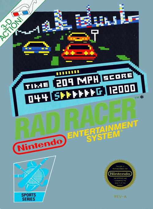 NES RAD RACER - COMPLETE