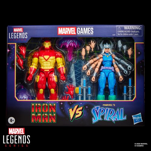 MARVEL LEGENDS IRON MAN VS SPIRAL ACTION FIGURE 2-PACK