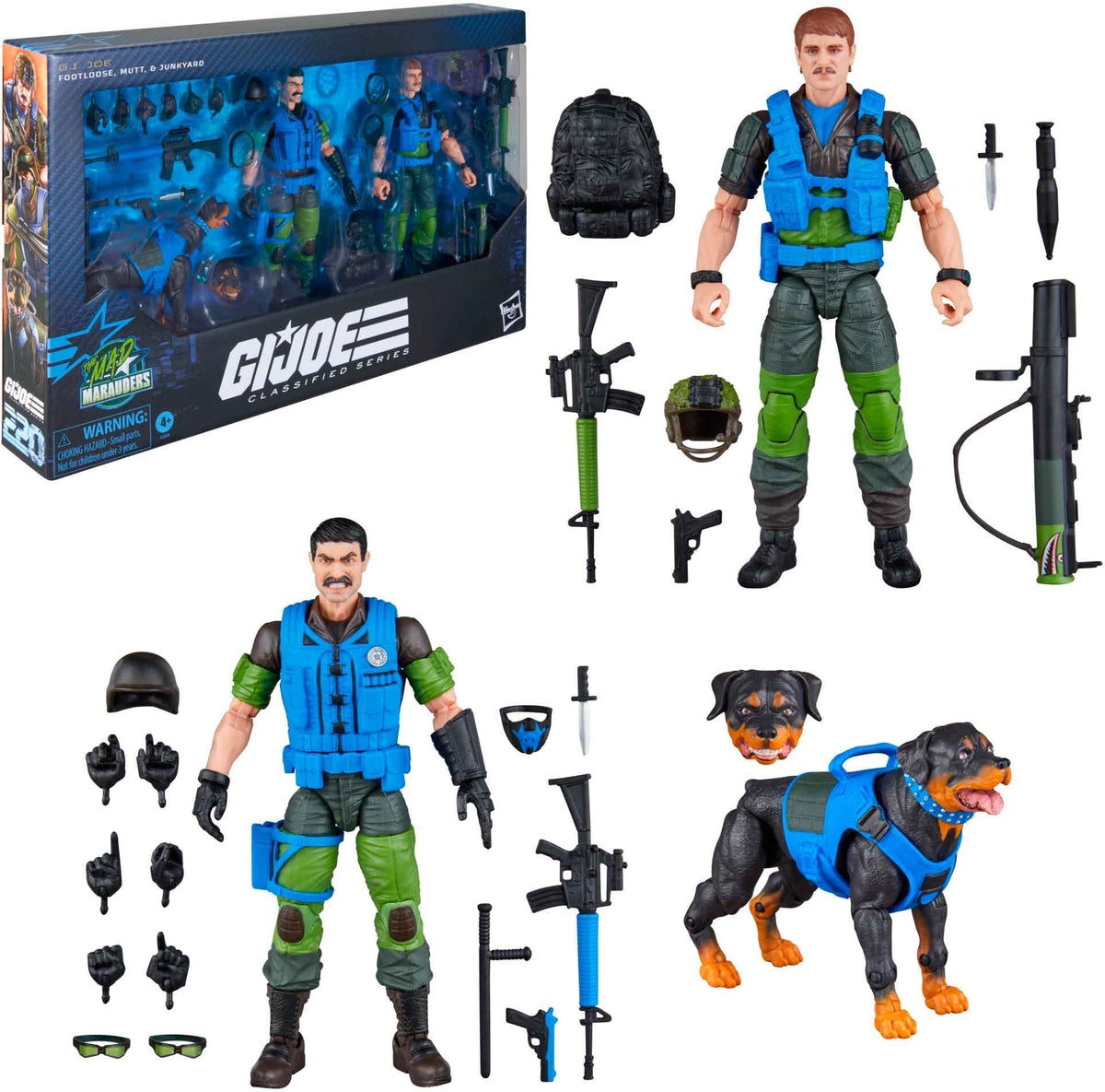 G.I. JOE CLASSIFIED #220 MAD MARAUDERS FOOTLOOSE AND MUTT & JUNKYARD