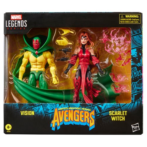 MARVEL LEGENDS AVENGERS: THE CROSSING VISION & SCARLET WITCH ACTION FIGURE 2-PACK