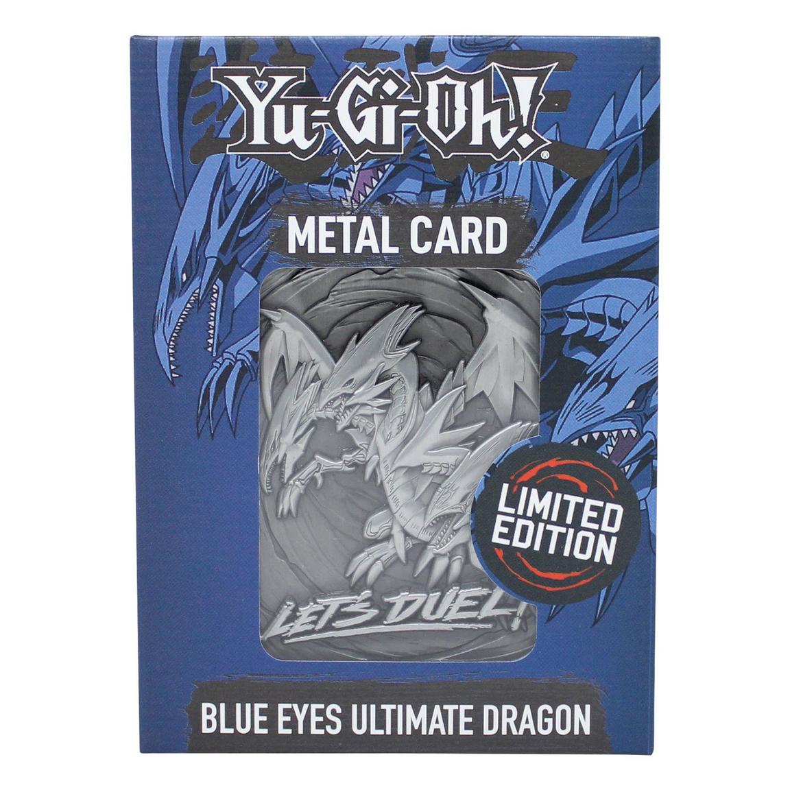 YUGIOH BLUE EYES TOON DRAGON METAL CARD