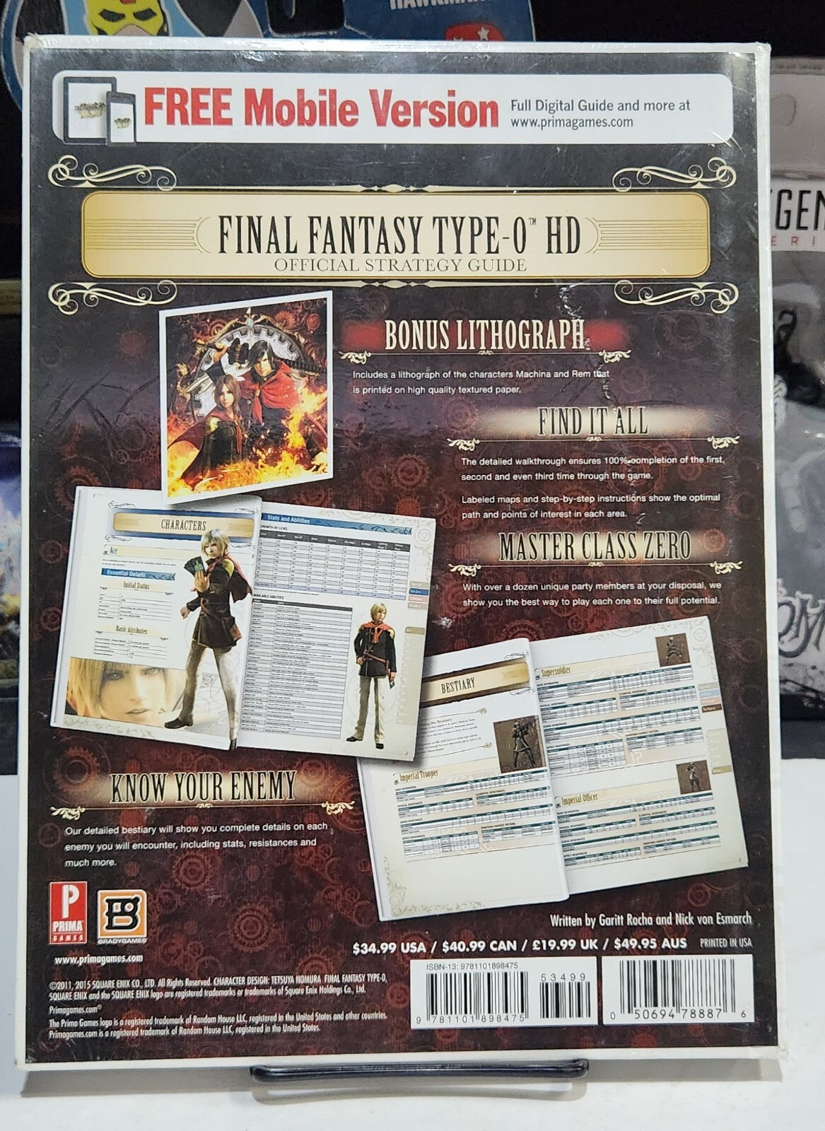 Final Fantasy Type-0 HD Collector's Edition Official Strategy Guide New Sealed