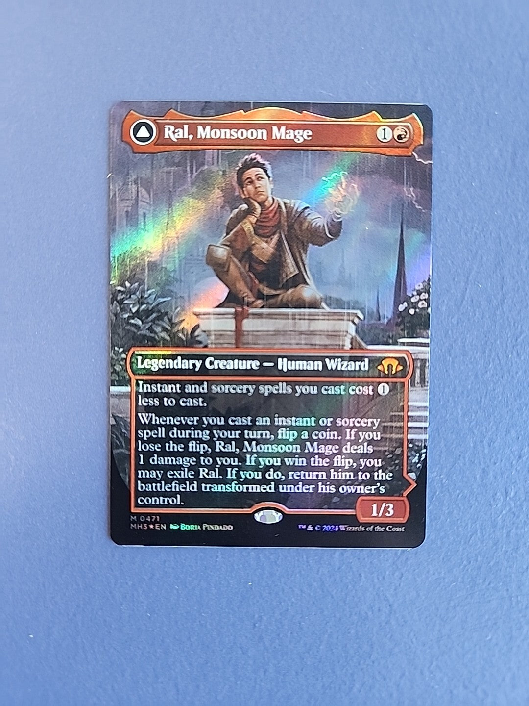 MTG Ral, Leyline Prodigy Modern Horizons 3 Magic the Gathering #471 Texture Foil