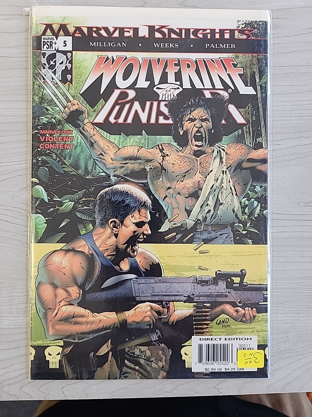 Marvel Knights: Wolverine Punisher #1-5 Milligan Lee Weeks 2004 Marvel Comics