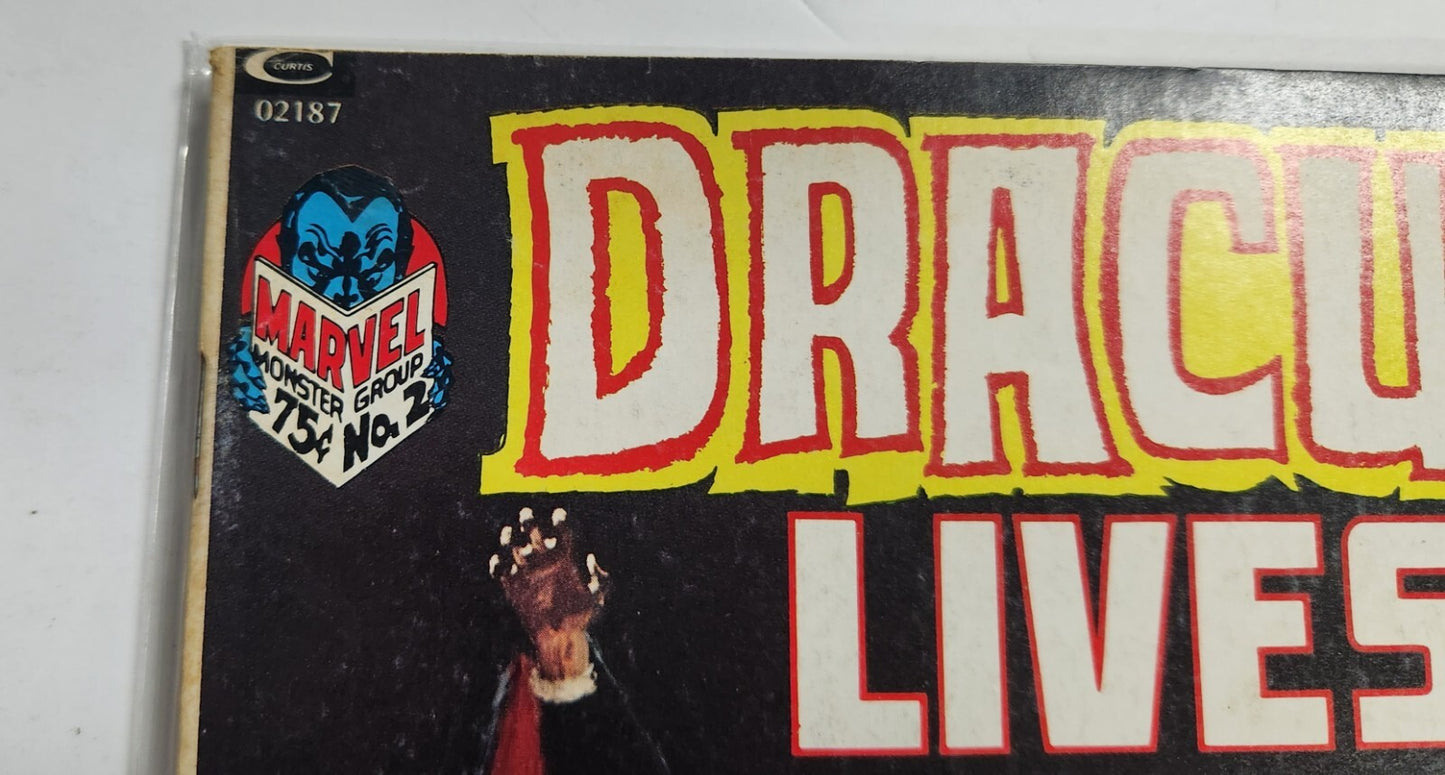 Dracula Lives #2 Marvel Monster Group 1973 The Birth Of Count Dracula ORIGIN