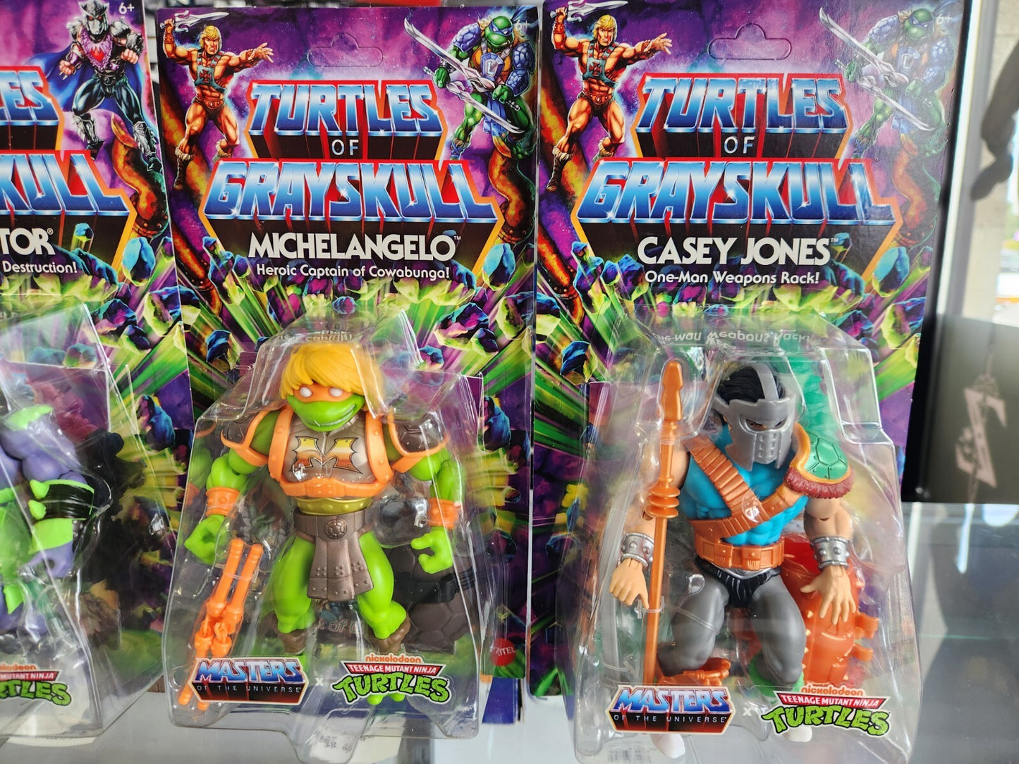 MOTU Origins TURTLES OF GRAYSKULL TMNT Wave 3 NEW Unpunched (Set of 4) Casey