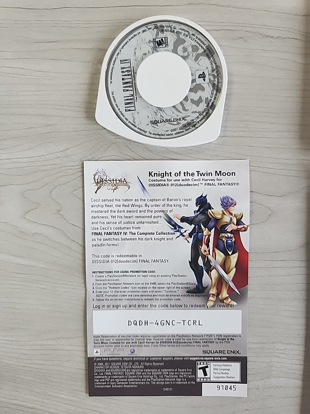 Final Fantasy IV: The Complete Collection PSP (Complete in Box)