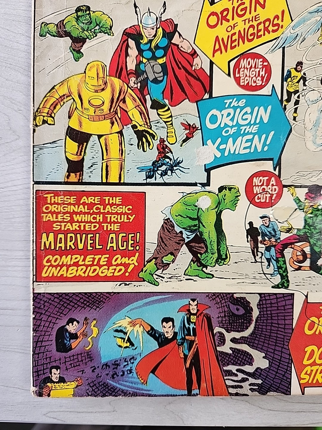 Marvel Tales King-Size Annual 2 G/VG Origins of X-Men Avengers Dr Strange 1965
