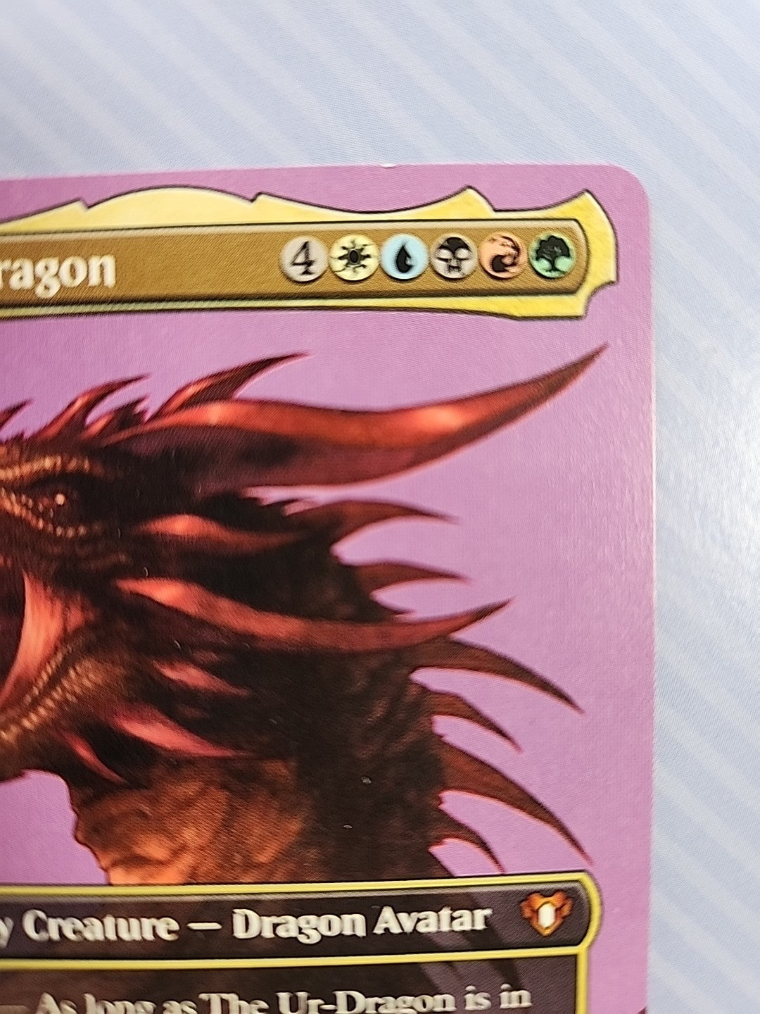 MTG The Ur-Dragon Borderless LP Commander Masters CMM Mythic 689 Regular