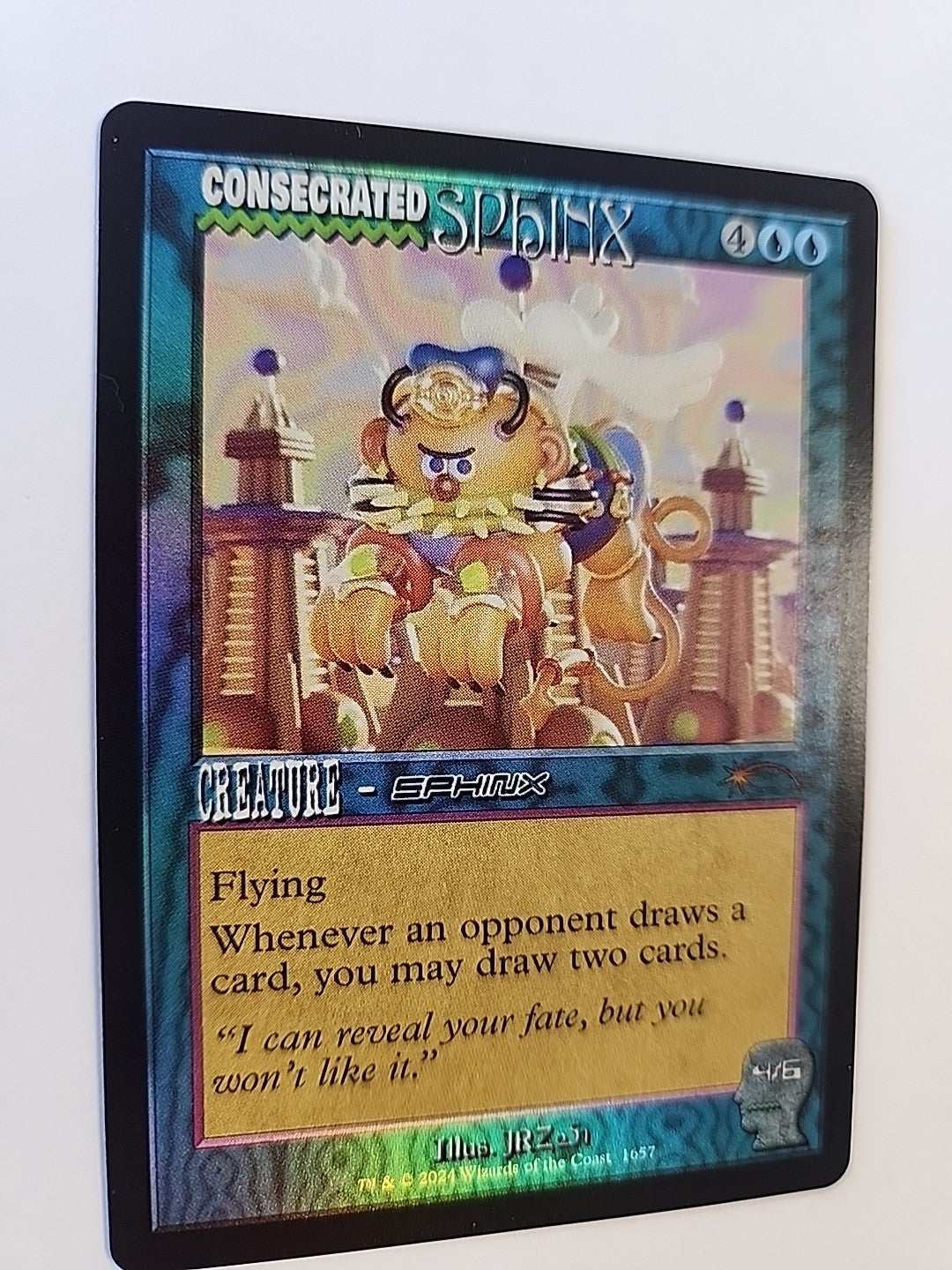 MTG Consecrated Sphinx Rainbow Foil Secret Lair 1657 English Magic The Gathering