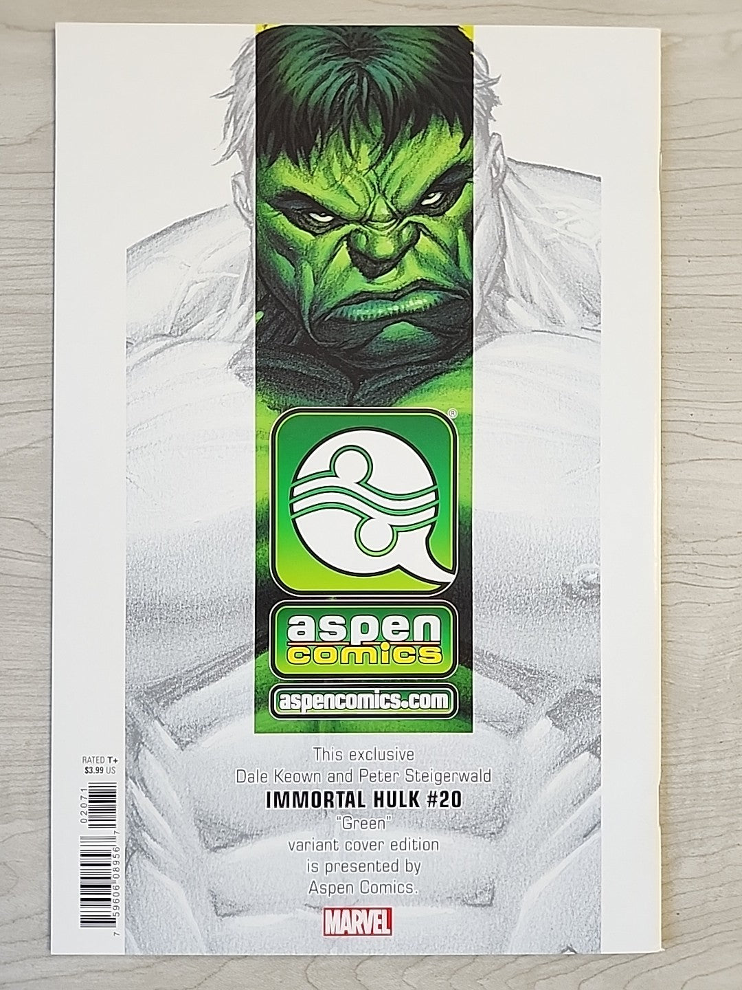 IMMORTAL HULK #20 Dale Keown Aspen Comics Virgin Variant NM