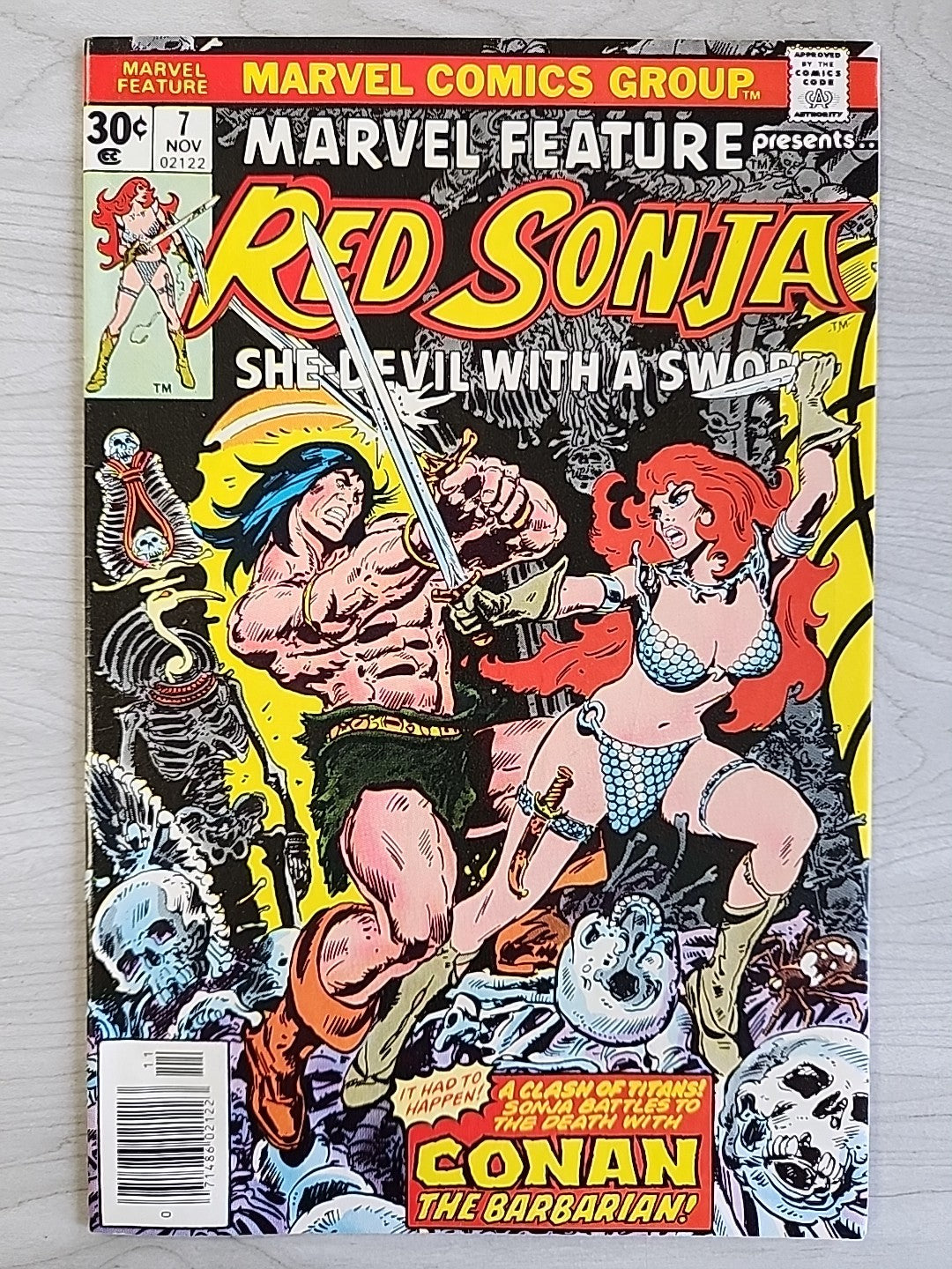 Marvel Feature 1-7 COMPLETE Series Frank Thorne Red Sonja 1 2 3 4 5 6 7 Conan