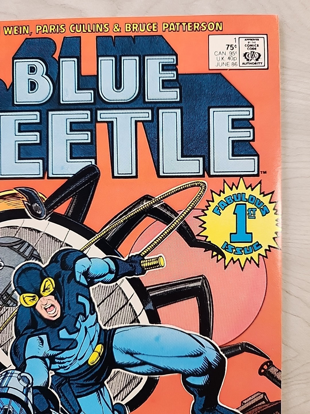 Blue Beetle Comic Book #1 1st Appearance Conrad Carapax DC June 86 NM