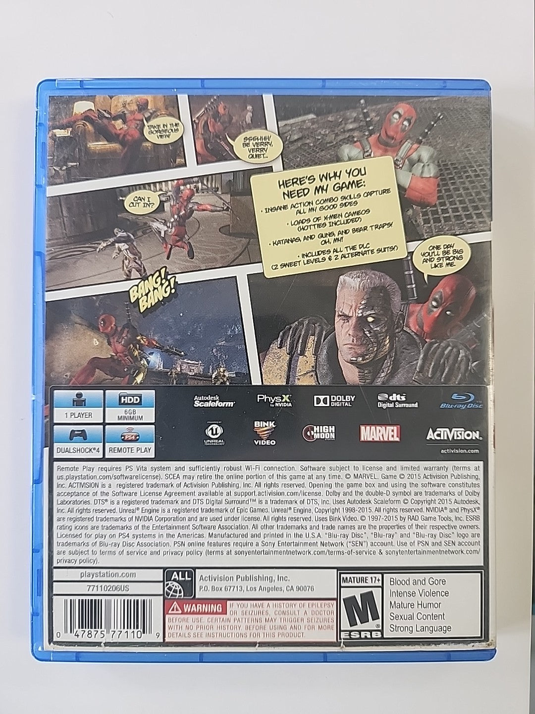 Deadpool (Sony PlayStation 4, 2015)