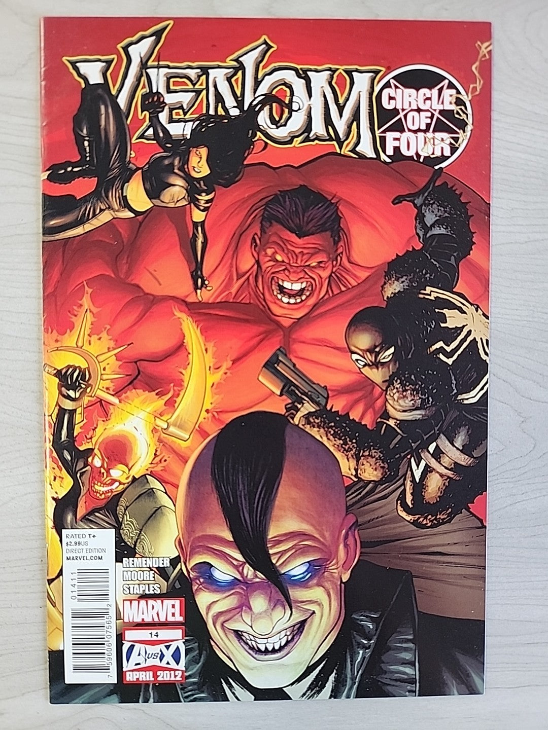 Venom #13 13.1 13.2 13.3 13.4 & 14 Circle of Four Complete Set - 2012 Lot Of 6