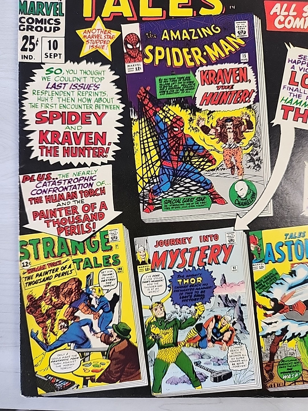 Marvel Tales #10 VF Spider-Man 1st Kraven Marvel Siler Age 1967 ASM #15