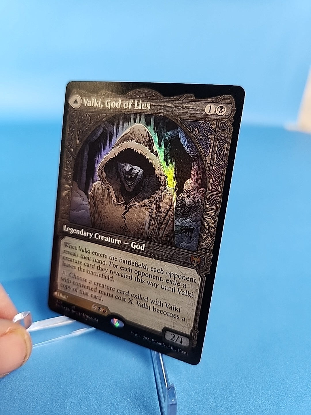 MTG FOIL Valki, God of Lies / Tibalt, Cosmic Impostor 308 English Magic