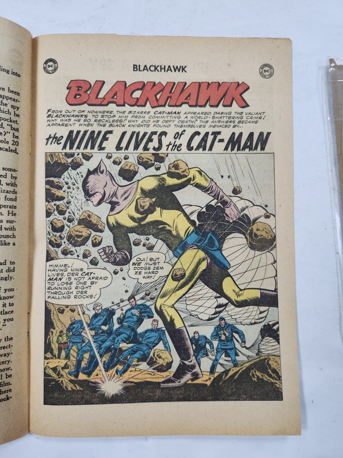 Blackhawk #141, 1st Silver Age Cat-Man, VG- 3.5 OWW Pages