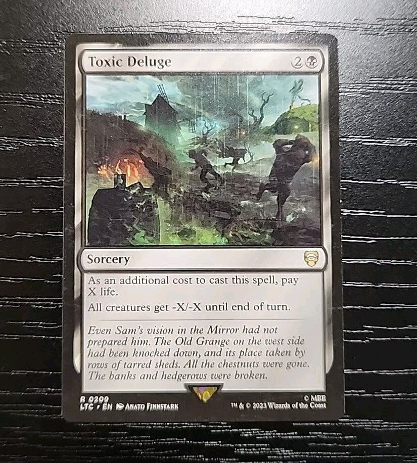 MTG Toxic Deluge 209 Lord of the Rings Commander NM