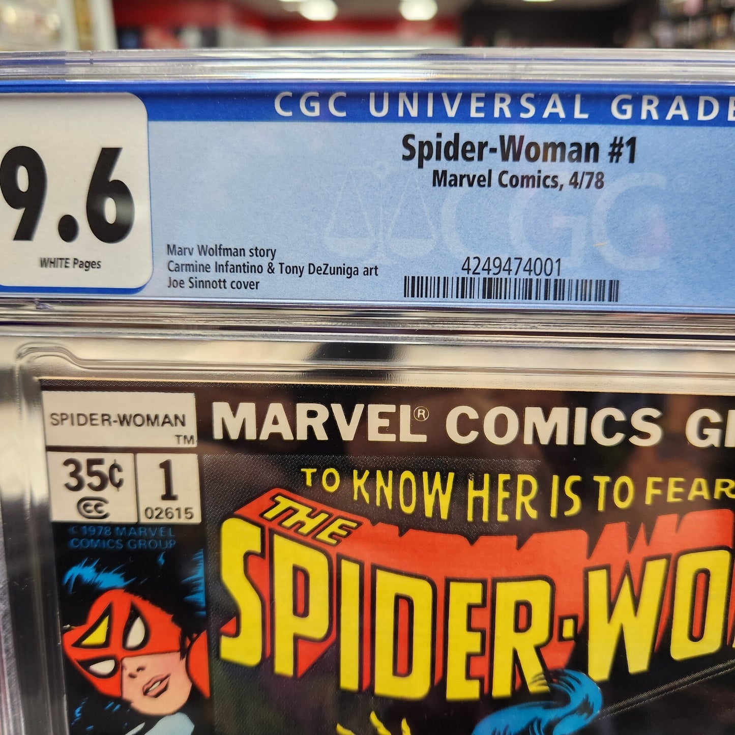 Spider-Woman #1 CGC 9.6 (1978) Marvel Comics White Pages