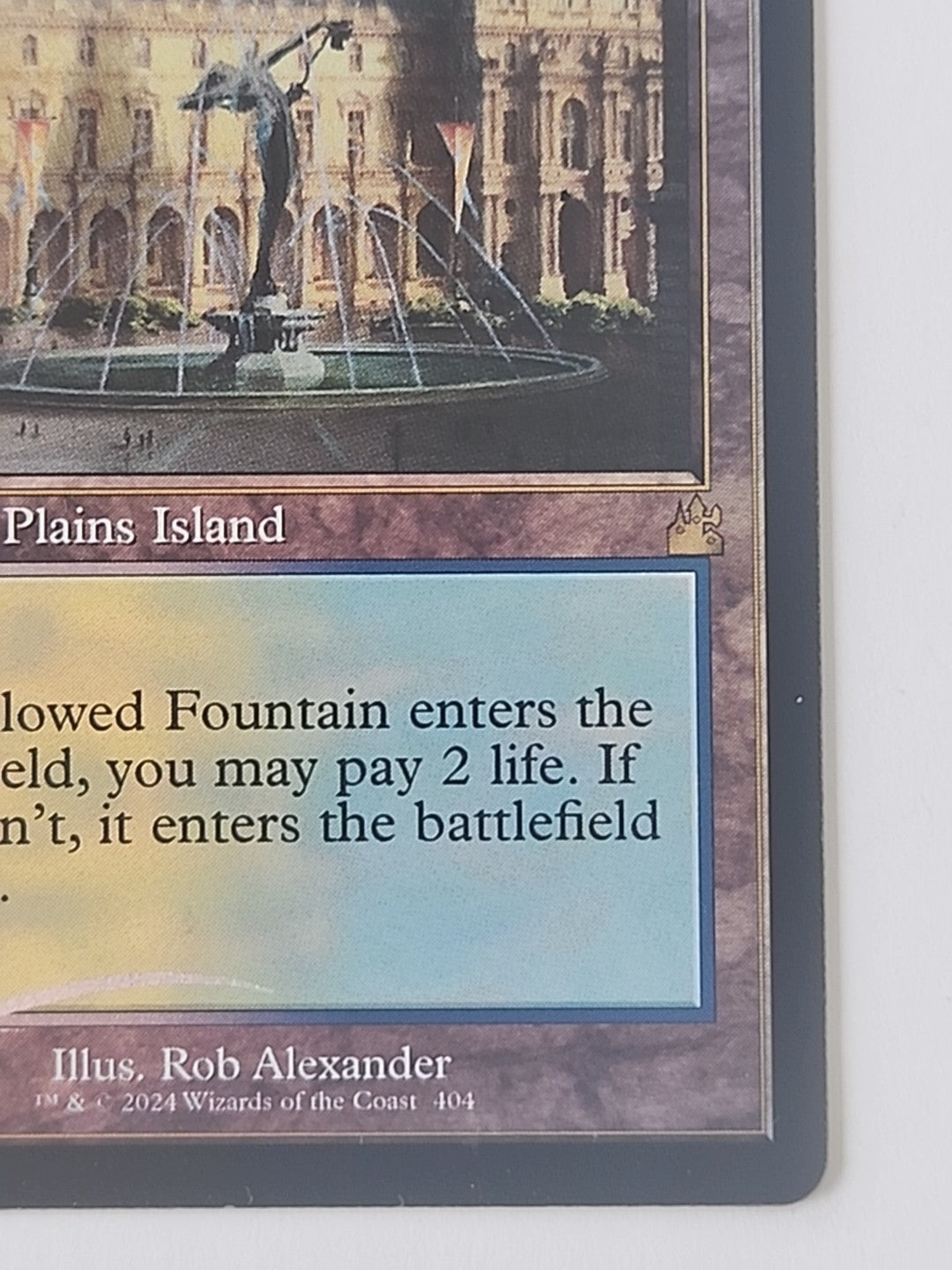 MTG Hallowed Fountain Ravnica Remastered Foil Retro Frame Old Border English