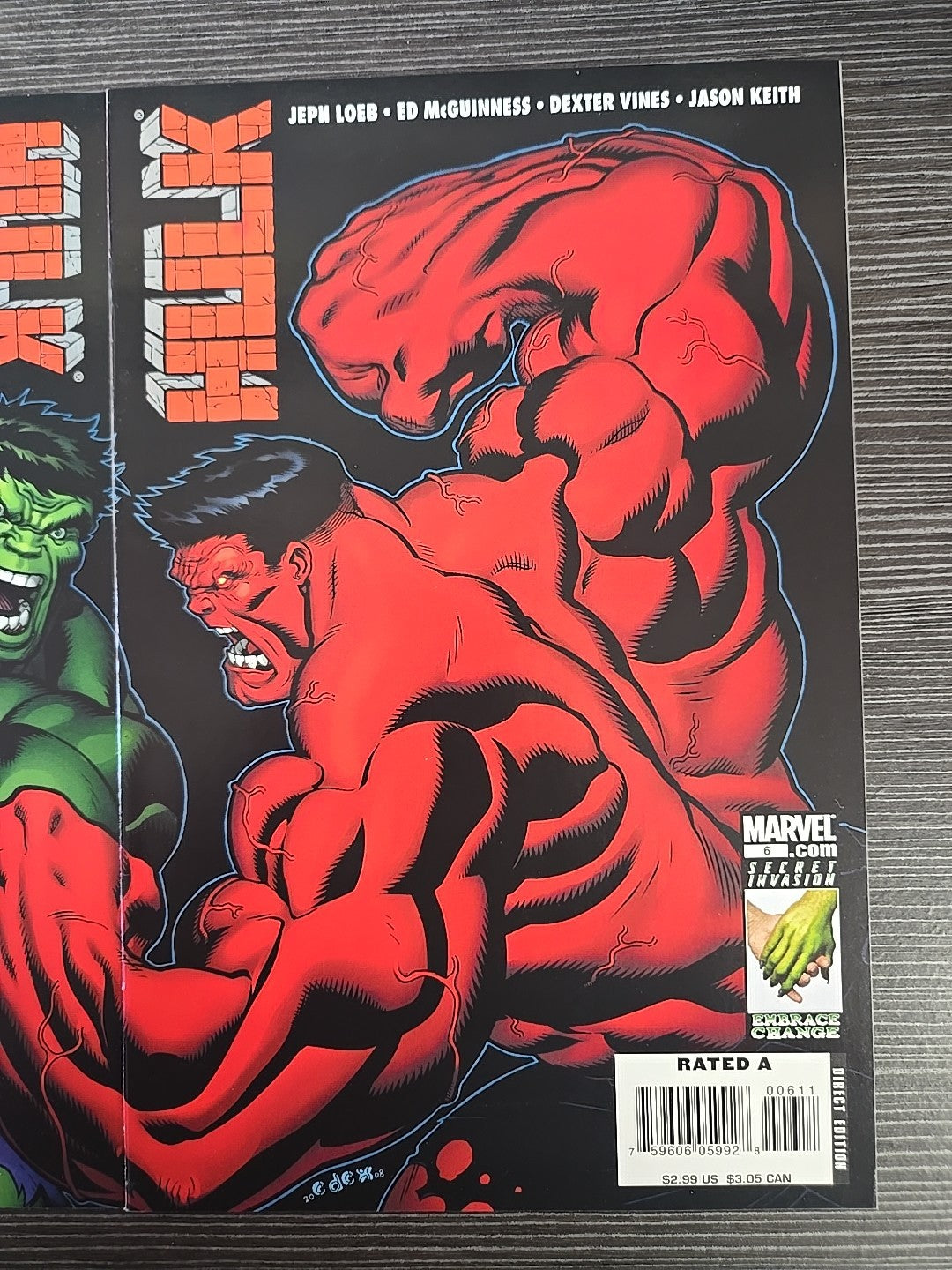 HULK 6 CONNECTING ED MCGUINNESS CVRS NM 🔥