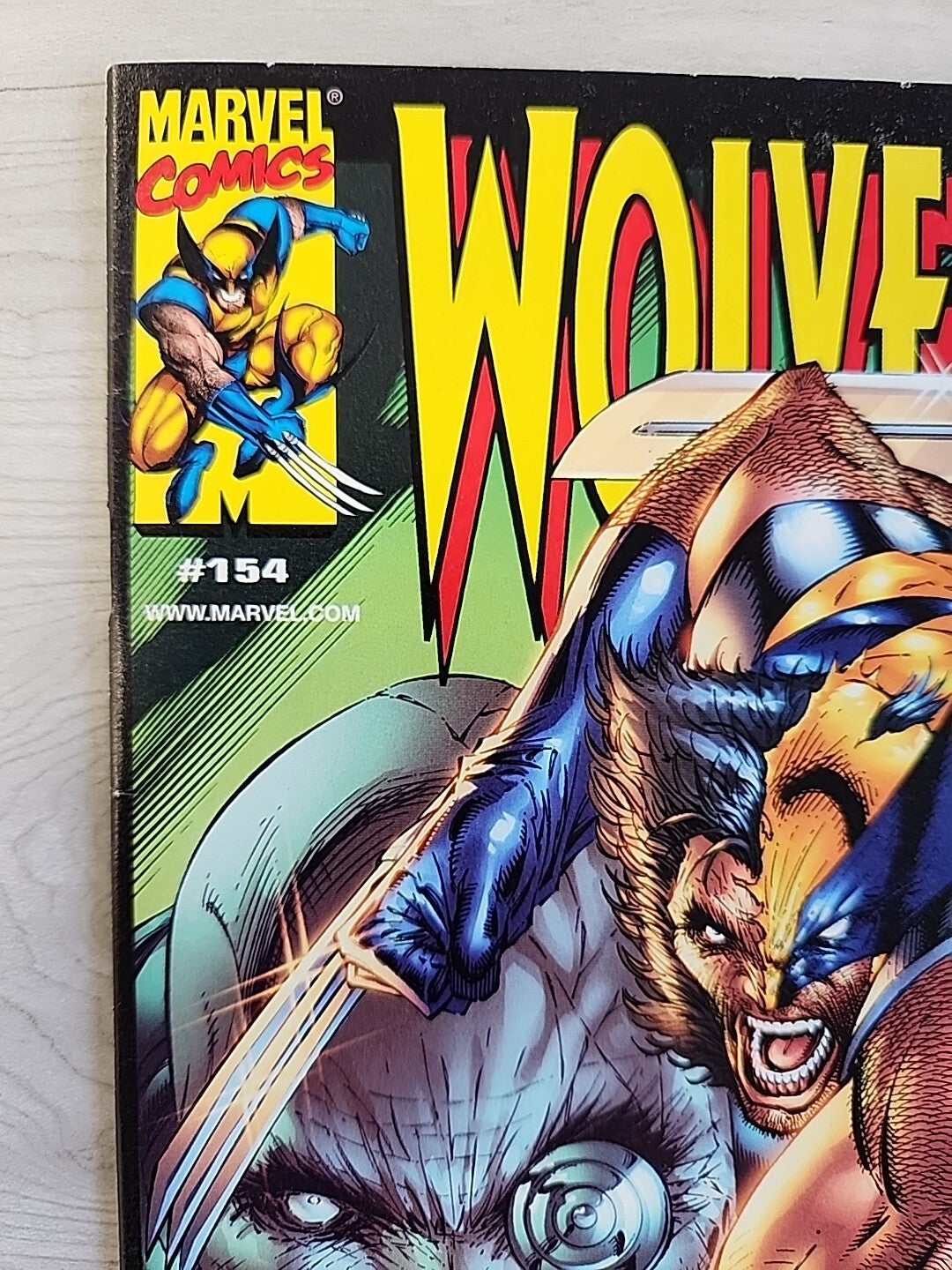 Wolverine #154 VS Deadpool Sept 2000 Rare Newsstand Variant VF Marvel Comics