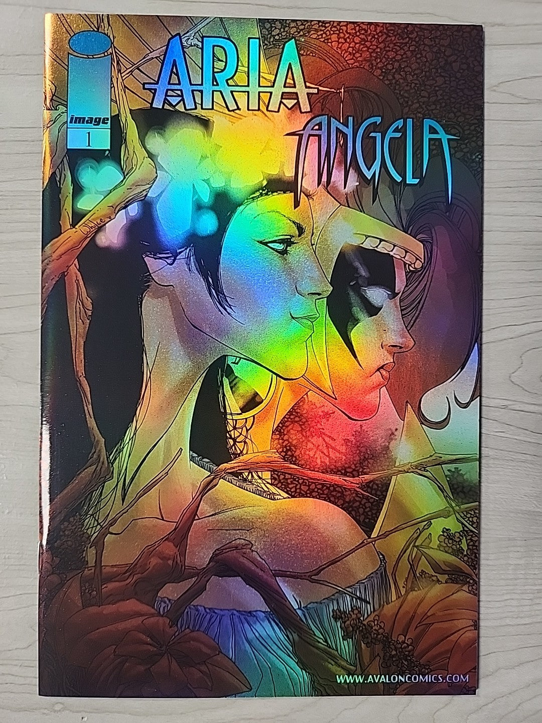 ARIA ANGELA #1 2 Image Comics Lot Of 7 Variants Tower Records Foil Chromium 2000