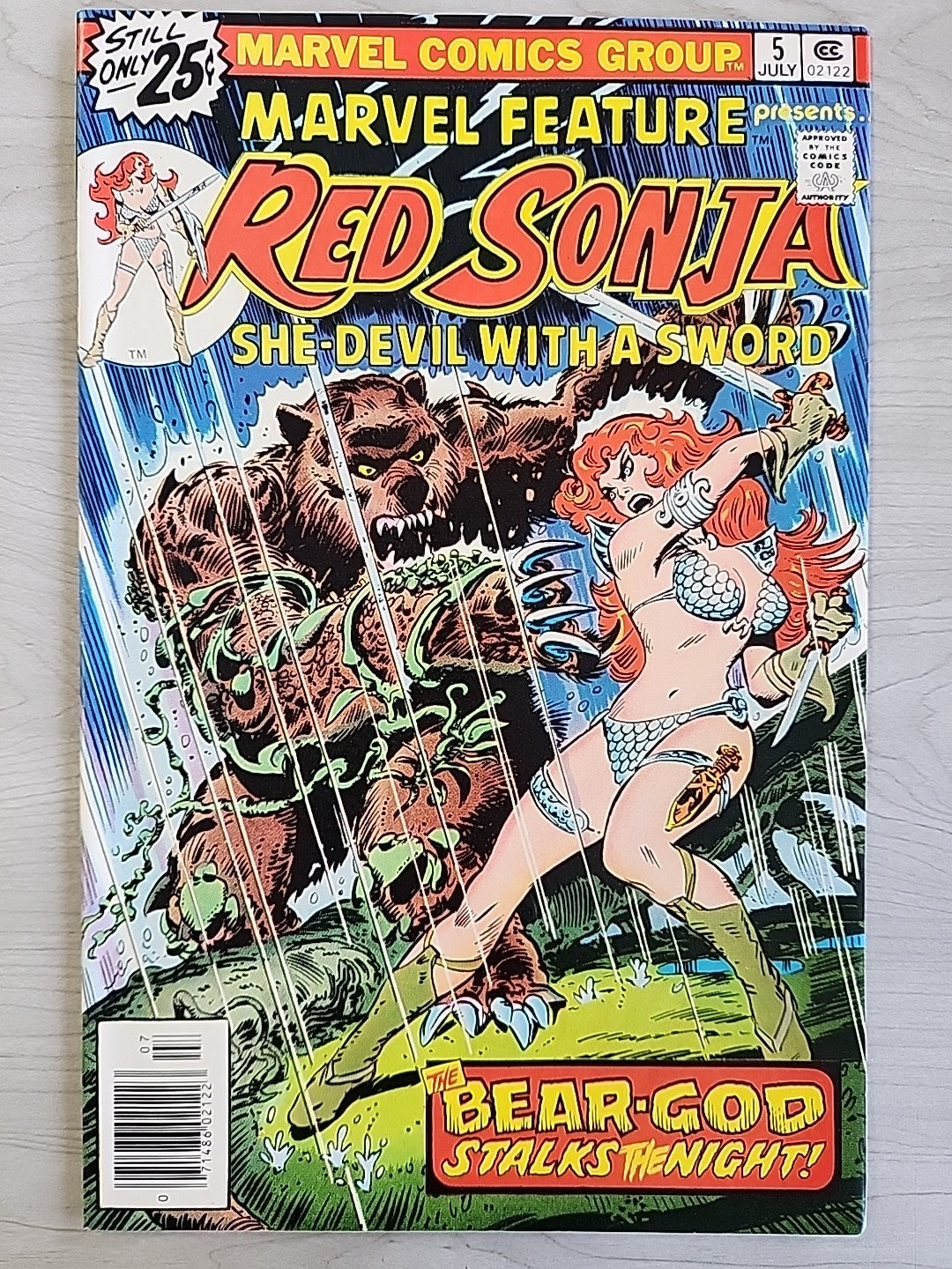 Marvel Feature 1-7 COMPLETE Series Frank Thorne Red Sonja 1 2 3 4 5 6 7 Conan