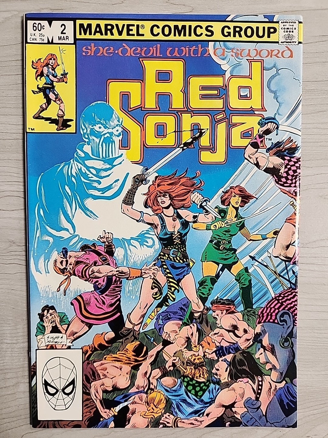 Red Sonja Vol. 2 #1, #2 (MARVEL Comics 1982) VF/NM She-Devil With A Sword
