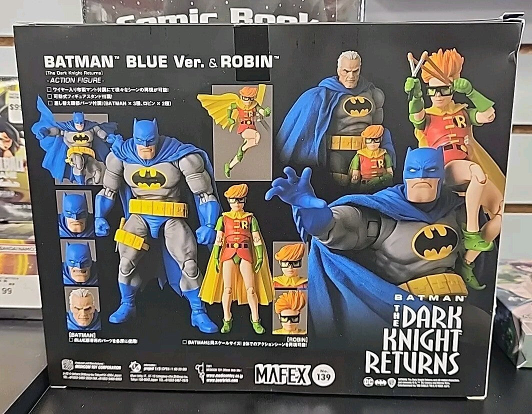 MAFEX No.139 Batman Blue Version & Robin The Dark Knight Returns Complete New