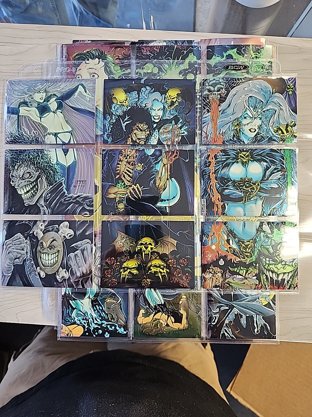 EVIL ERNIE Glow In The Dark 1995 Chromium Complete 100 Card Set in Sheets