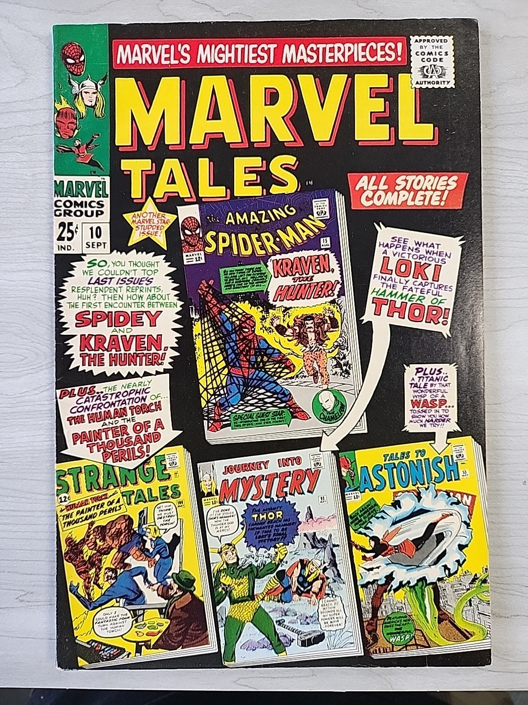 Marvel Tales #10 VF Spider-Man 1st Kraven Marvel Siler Age 1967 ASM #15