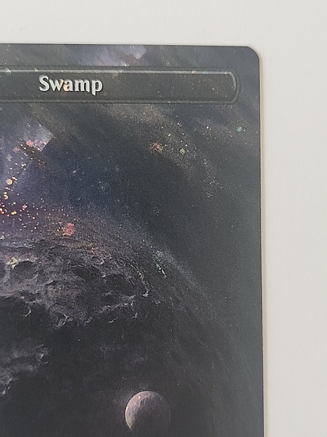 Magic The Gathering Unfinity Swamp Borderless Galaxy Foil MTG