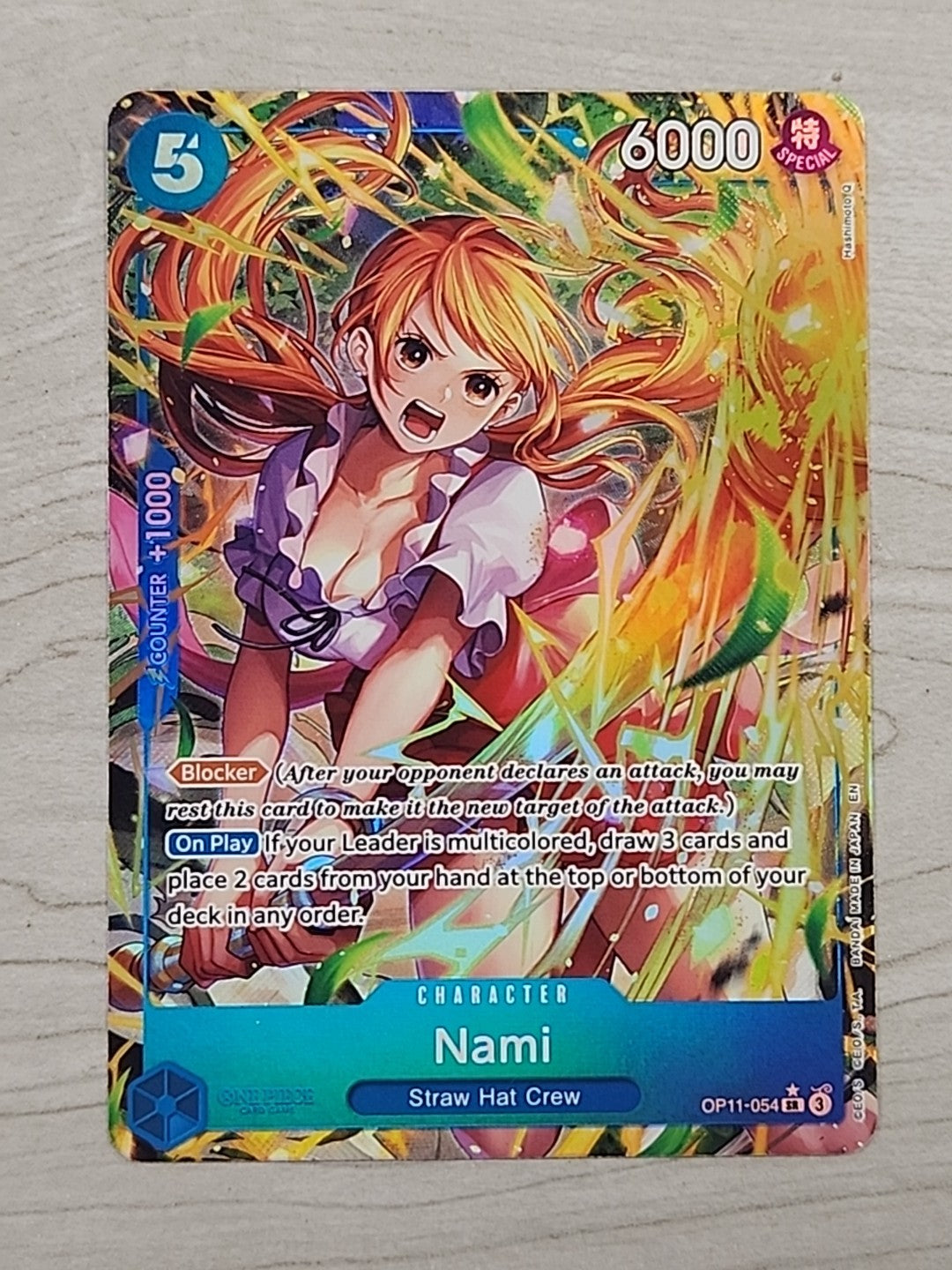 Nami (054) (Alternate Art) OP11-054 A Fist of Divine Speed Foil English Presale