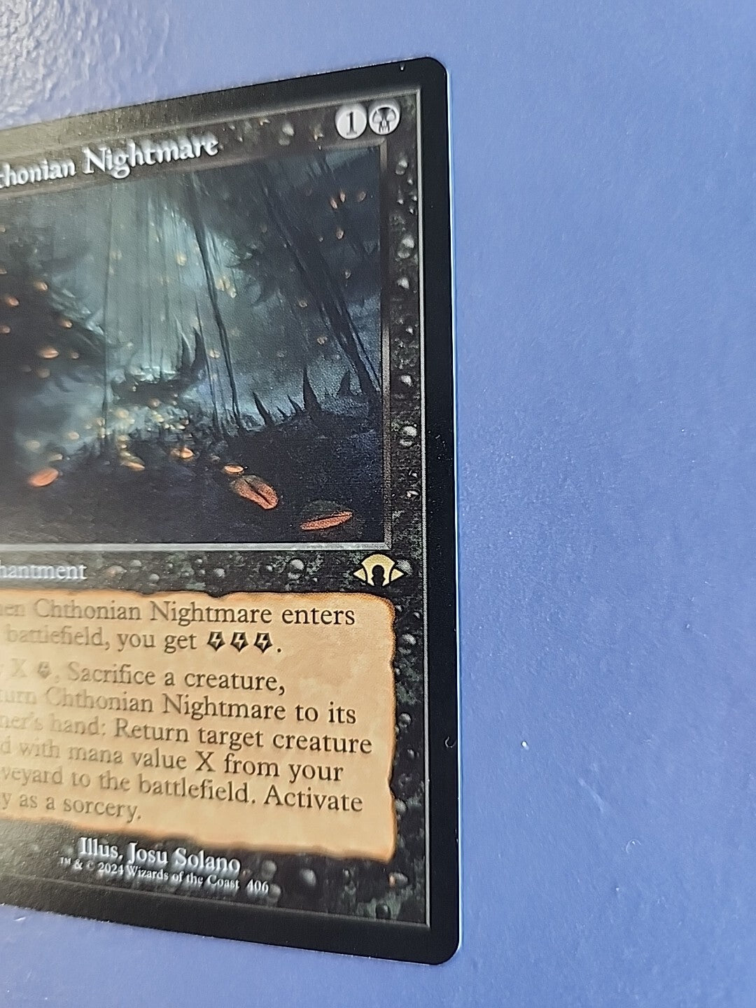 MTG Chthonian Nightmare Retro Modern Horizons 3 406 Rare Enchantment English