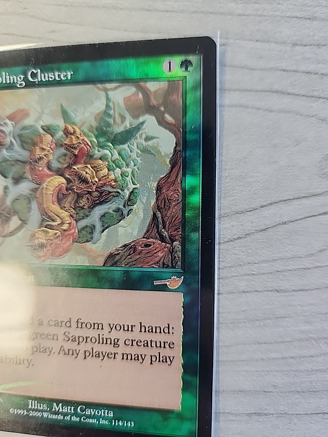 MTG Saproling Cluster Nemesis 114/143 Foil Rare Magic The Gathering Near Mint