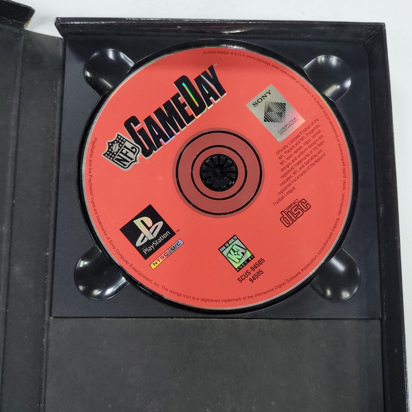 NFL GameDay (PlayStation 1, 1995) PS1 Long Box No Manual