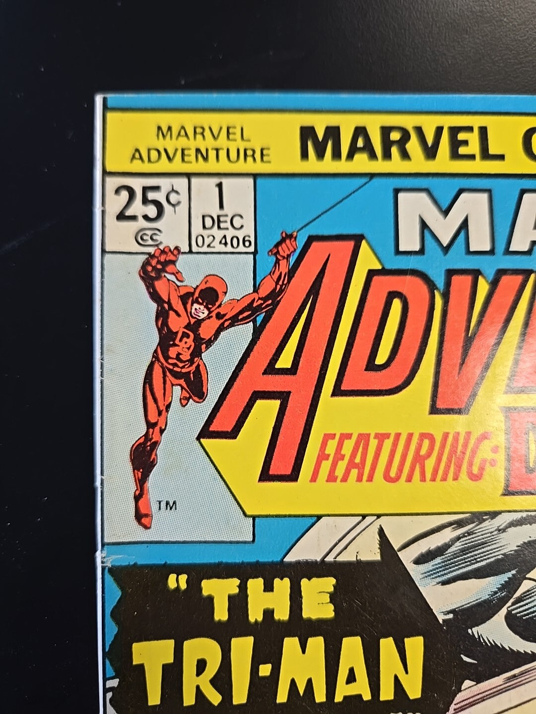 MARVEL ADVENTURE #1 DAREDEVIL! BRONZE AGE MARVEL COMICS 1975