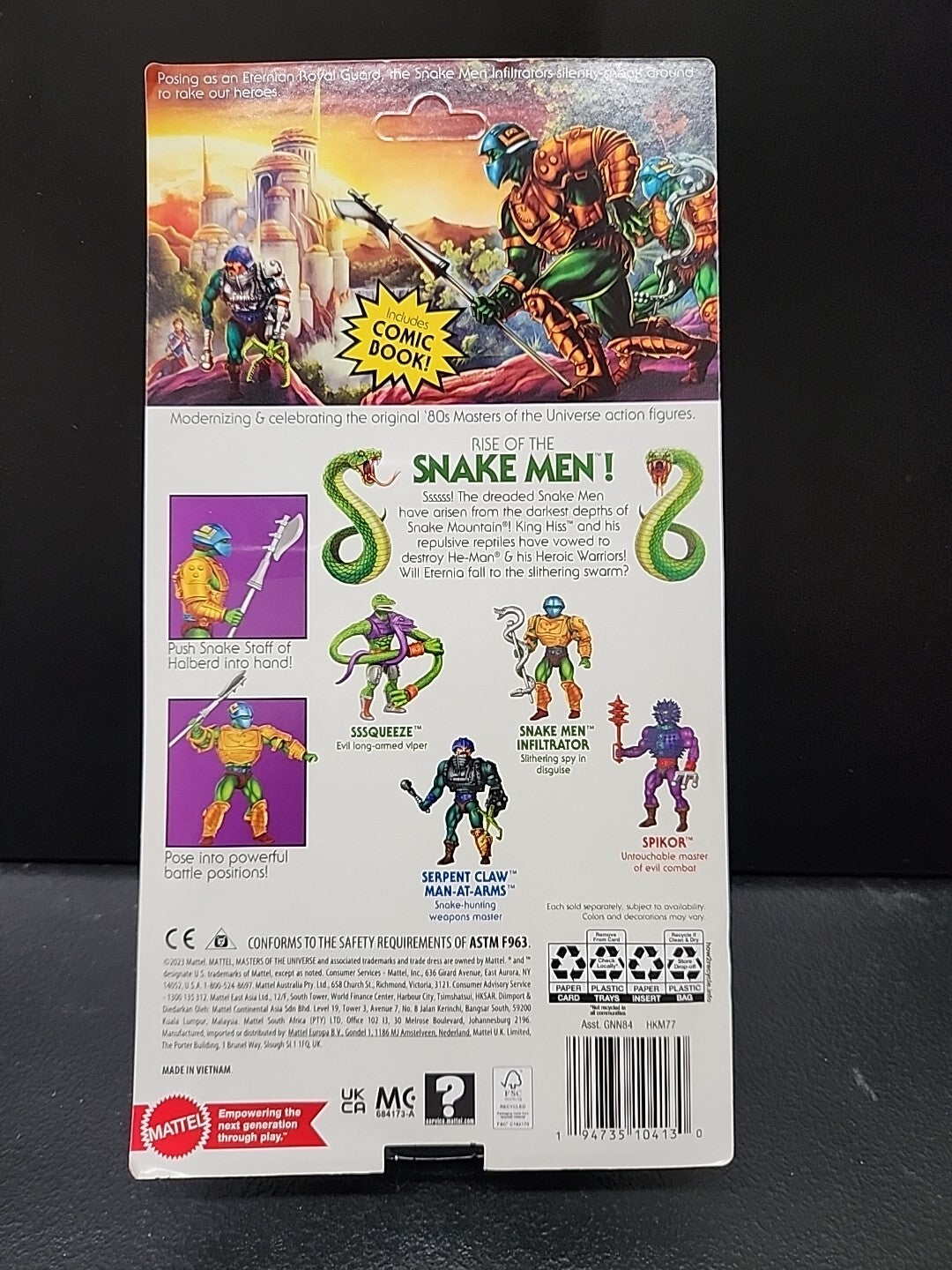 Masters Of The Universe Origins Snake Men Infiltrator Action Figure New Mattel