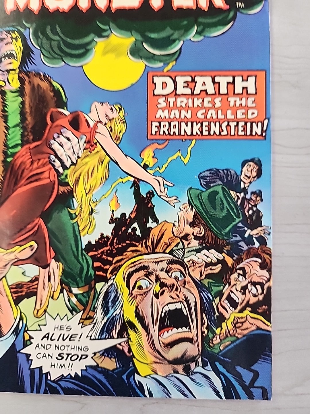 The FRANKENSTEIN Monster #10 Marvel Comics 1974 John Buscema FN/FN+
