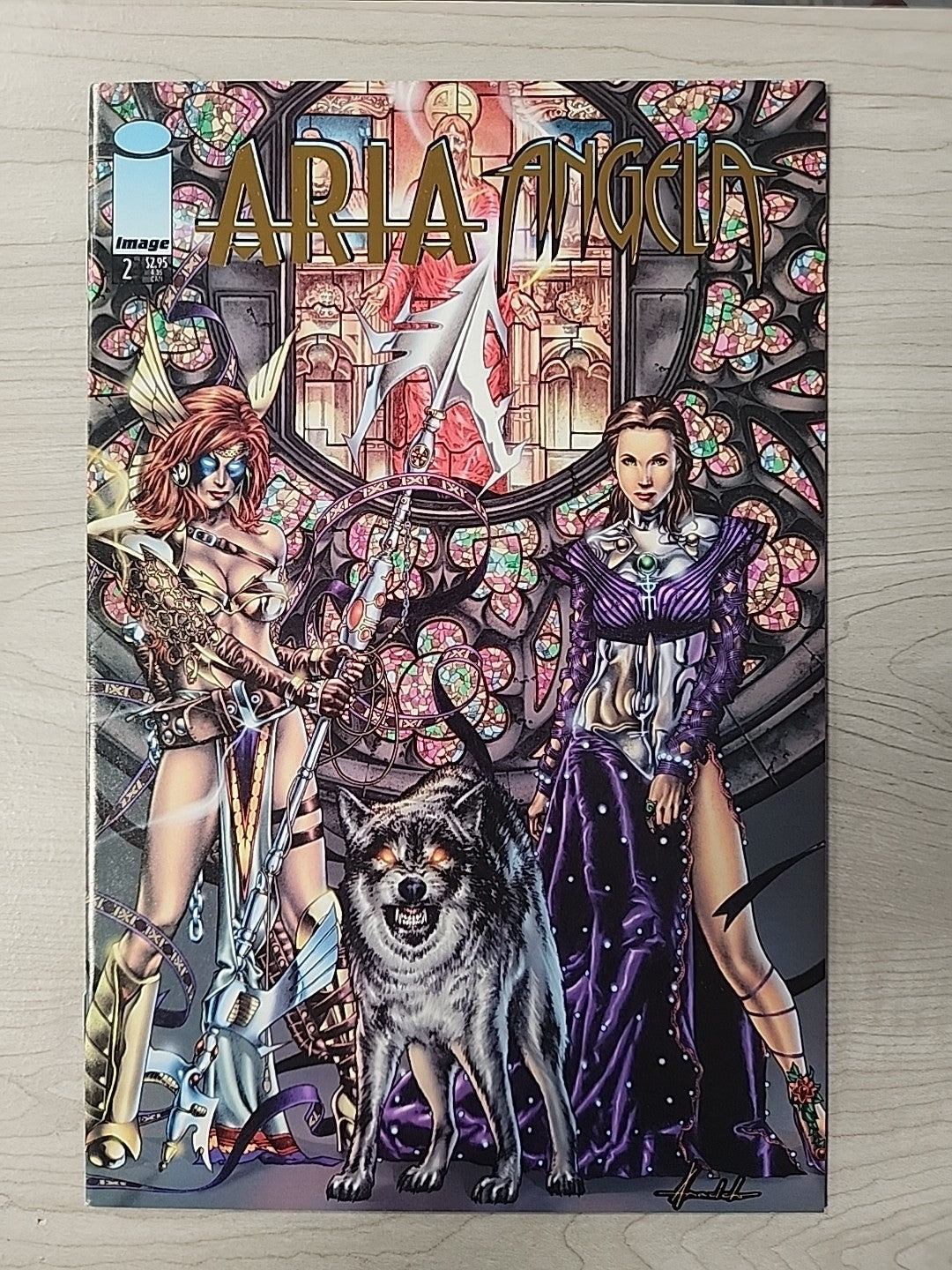 ARIA ANGELA #1 2 Image Comics Lot Of 7 Variants Tower Records Foil Chromium 2000